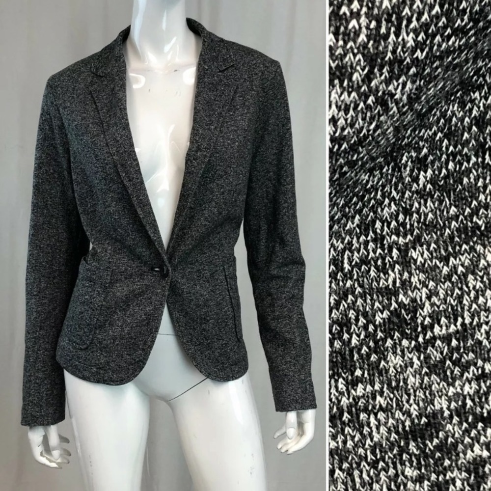 QMack Heather Suit Blazer One Button Jacket